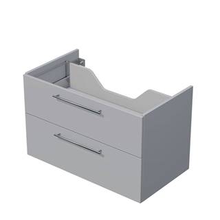 Kúpeľňová skrinka pod dosku se 2 zásuvkami Naturel Ratio 90x56x50 cm v šedej farbe mat