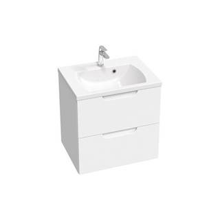 Kúpeľňová skrinka pod umývadlo Ravak Classic II 60x58,5x45 cm biela lesk