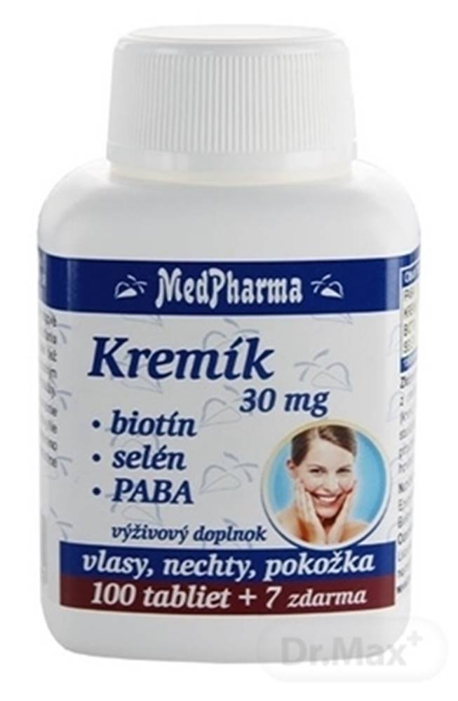 Medpharma MedPharma KREMÍK 30mg+Biotín+Selén+PABA