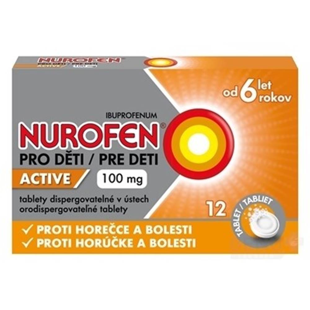 NUROFEN NUROFEN Active pre deti 100 mg 12 tabliet