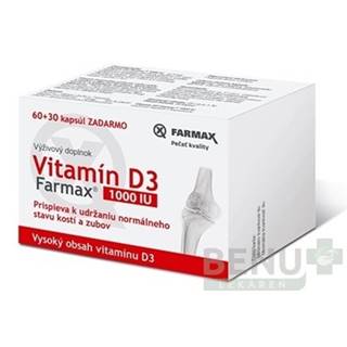 FARMAX Vitamín D3 1000 IU 60 + 30 tabliet ZADARMO