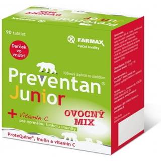 FARMAX Preventan junior s vitamínom C 90 tabliet