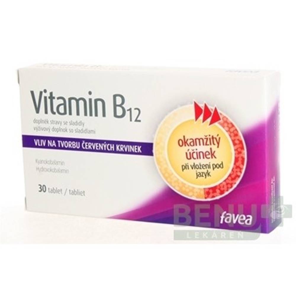 Favea FAVEA Vitamín B12 30 tabliet