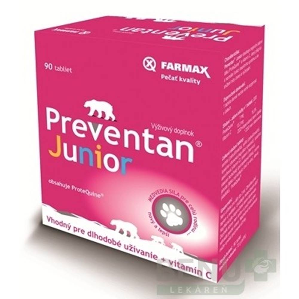 Svus pharma FARMAX Preventan junior s vitamínom C 90 tabliet