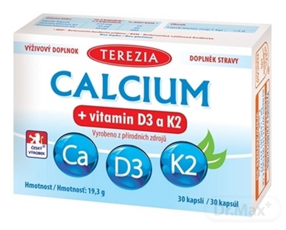 Terezia Company TEREZIA CALCIUM + vitamín D3 a K2
