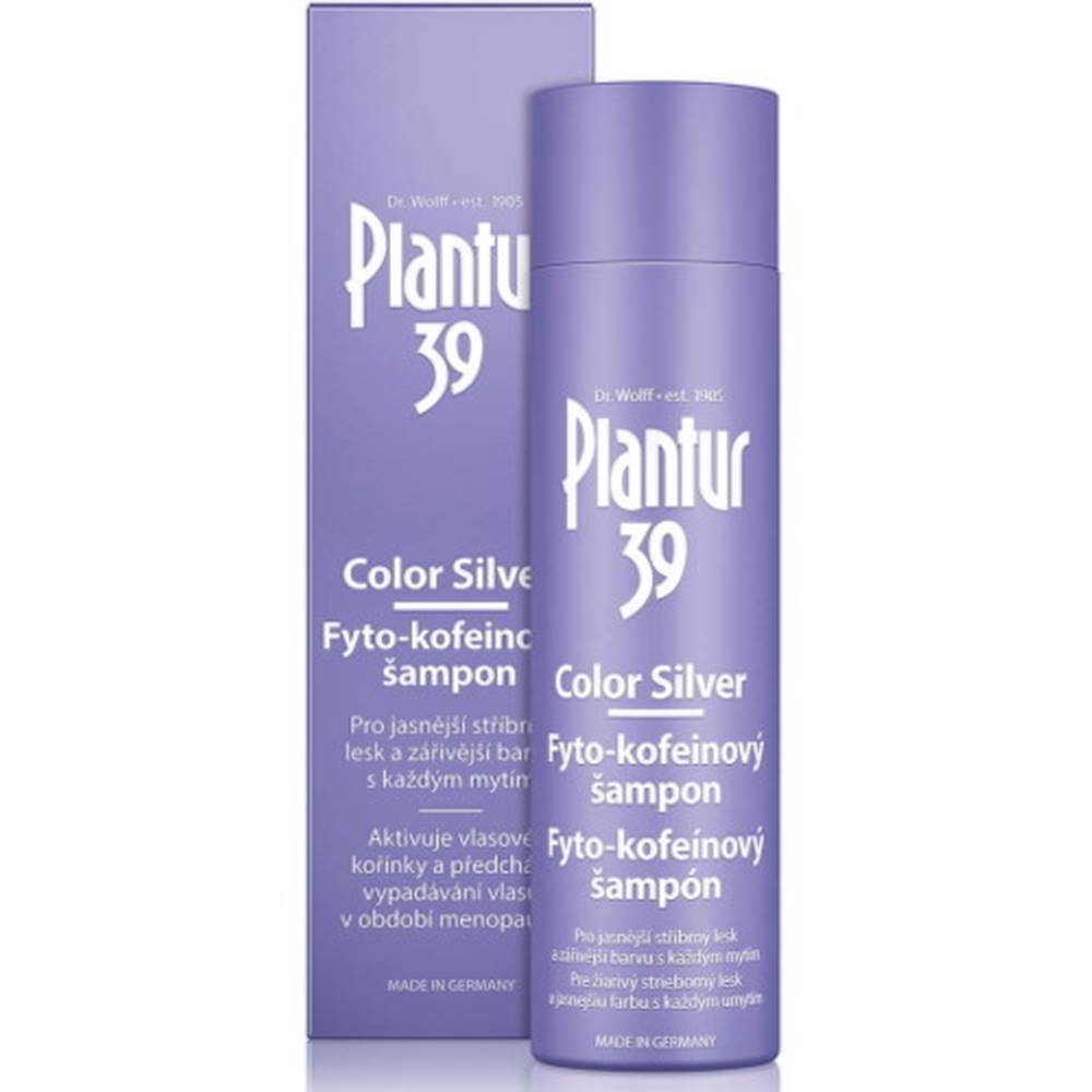 PLANTUR PLANTUR 39 Color silver fyto-kofeínový šampón 250 ml