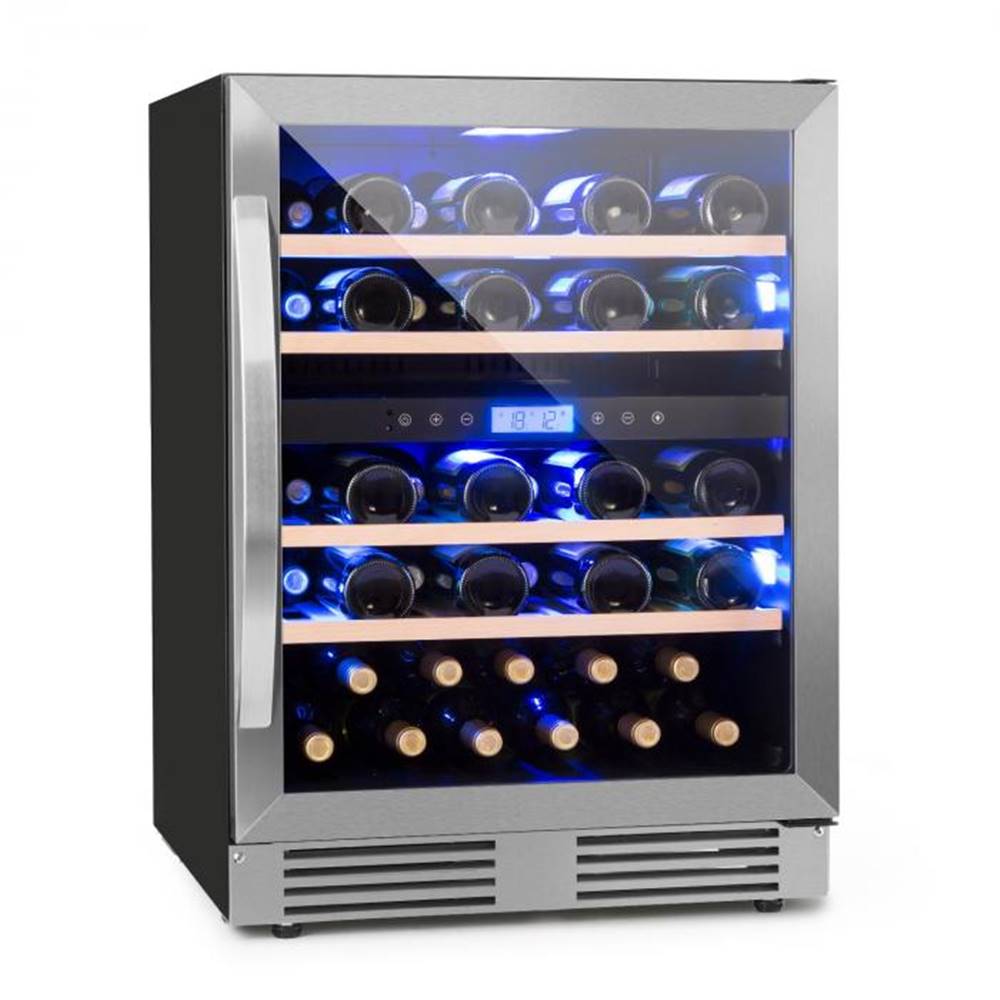 Klarstein  Vinovilla Duo43 2-zónová chladnička na víno, 129l, 43 fliaš, 3 farby, sklené dvere, značky Klarstein