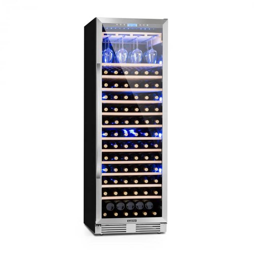 Klarstein  Vinovilla Grande, veľkoobjemová vinotéka, chladnička, 425l, 165 fl., 3-farebné LED osvetlenie, značky Klarstein