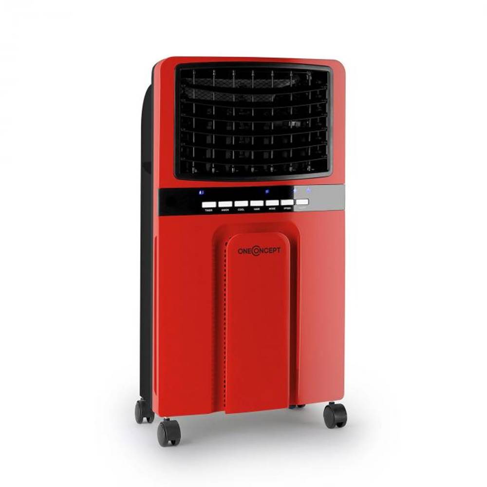 OneConcept  Baltic Red, ochladzovač vzduchu, ventilátor, diaľkový ovládač, 65 W, 400 m³/h, značky OneConcept