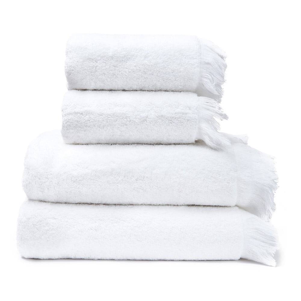 Bonami Sada 2 bielych uterákov a 2 osušiek zo 100% bavlny  Selection, 50 × 90 + 70 × 140 cm, značky Bonami