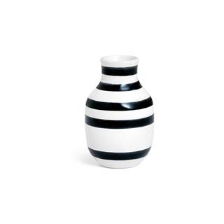 Kähler Design Čierno-biela kameninová váza  Omaggio, výška 12,5 cm, značky Kähler Design